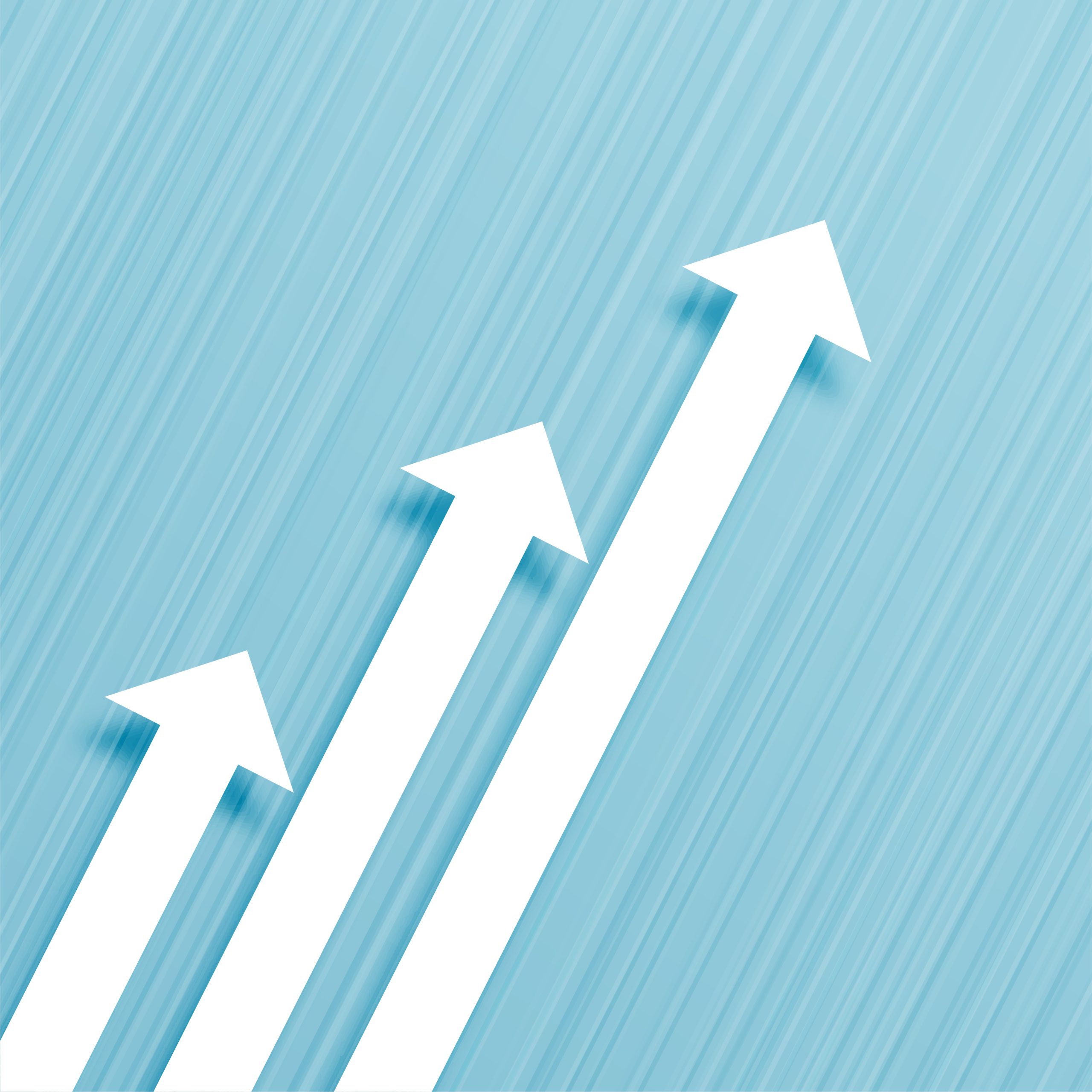 business growth arrow towards goal direction background vector